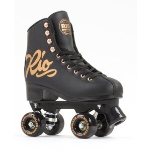 Rio - Roller Script Quad Rose Black - trekové brusle Velikost (brusle): 35.5