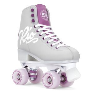 Rio - Roller Script Grey/Purple - trekové brusle Velikost (brusle): 42