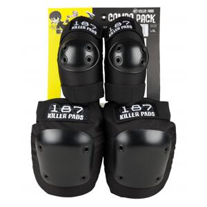 187 Killer Pads - Combo Pack - Black - Sada chráničů pro dospělé Velikost: S/M