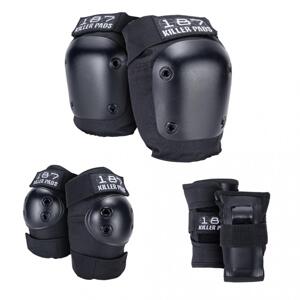 187 Killer Pads - Black Six Pack - Sada chráničů pro dospělé Velikost: S/M
