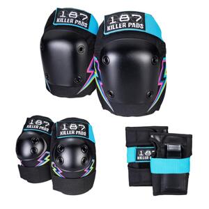 187 Killer Pads -  Six Pack - Electric Bolt- Sada chráničů pro dospělé Velikost: L/XL