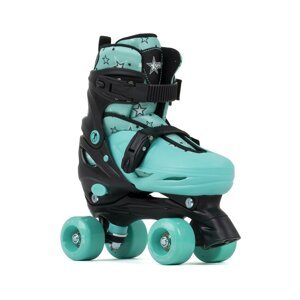 SFR - Nebula Adjustable Black/Green - nastavitelné trekové brusle Velikost (brusle): L (33, 34, 35,5 37)