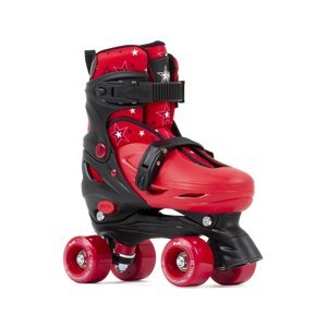 SFR - Nebula Adjustable Black/Red - nastavitelné trekové brusle Velikost (brusle): L (33, 34, 35,5 37)