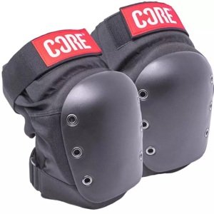 CORE - Street Skate Knee Pads - Black/Red - Kolenní chrániče Velikost: M