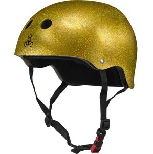 Triple Eight - Glitter Sweatsaver Skate Helmet Gold - helma Velikost: XL/XXL