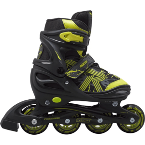 Roces - Jokey 3.0 Black/Lime - kolečkové roztahovací brusle Velikost (brusle): 30-33