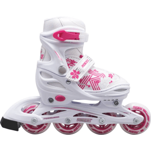 Roces - Jokey 3.0 White/Pink - kolečkové roztahovací brusle Velikost (brusle): 38-41