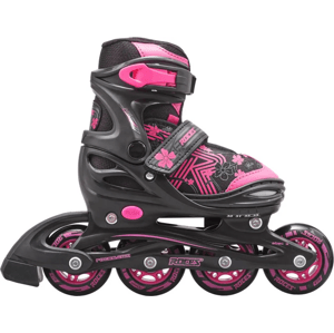 Roces - Jokey 3.0 Girls Pink/Black - kolečkové roztahovací brusle Velikost (brusle): 38-41