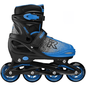 Roces - Jokey X Kids Black/Blue - kolečkové nastavitelné brusle Velikost (brusle): 30-33