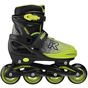 Roces - Jokey X Kids Black/Yellow - kolečkové nastavitelné brusle Velikost (brusle): 26-29