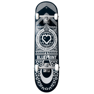 Blueprint - Home Heart 8" Navy/White - skateboard