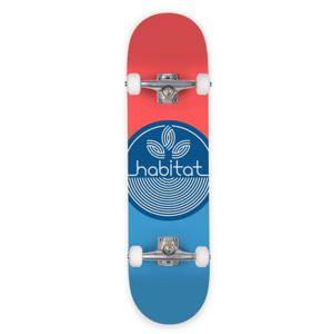 Habitat Skateboards Habitat - Leaf Dot 7,75" Blue/Red - skateboard