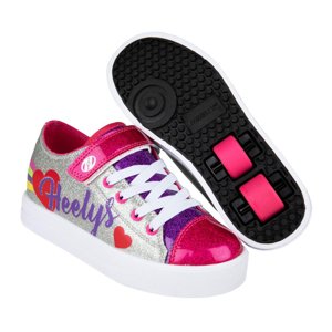 Heelys - Snazzy X2 - Silver/Rainbow/Heart - koloboty Velikost boty: 35