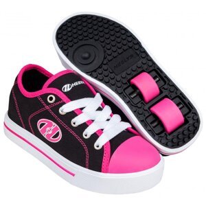 Heelys - Classic X2 Black/White/Hot Pink - koloboty Velikost boty: 33