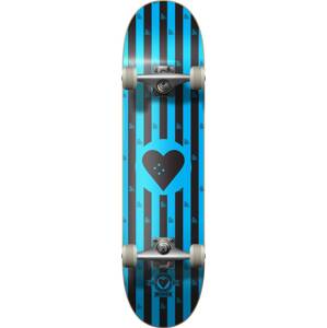 Heart Supply - Round Logo Stripes 8,25" Blue/Black - skateboard