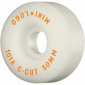 Mini Logo - Wheels C-Cut 2 - 50/52/53/54 mm - 101a - White - kolečka (sada 4ks) Průměr koleček: 52 mm