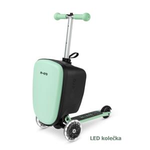 Micro - Luggage Junior Mint - Kufr a koloběžka v jednom