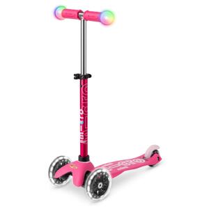 Micro - Mini Deluxe Magic LED Pink - Dětská koloběžka