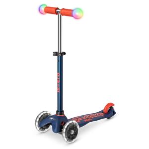 Micro - Mini Deluxe Magic LED Navy Blue - Dětská koloběžka