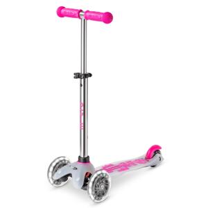 Micro - Mini Deluxe Flux LED Neon Pink - Dětská koloběžka