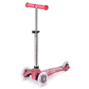 Micro - Mini Deluxe Glitter LED Pink - Dětská koloběžka