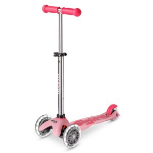 Micro - Mini Deluxe Glow LED Plus Pink - Dětská koloběžka