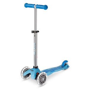 Micro - Mini Deluxe Glow LED Blue - Dětská koloběžka