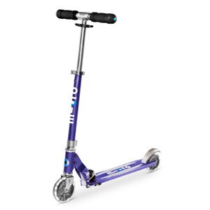 Micro - Sprite LED Blue Stripe - Dětská skládací koloběžka
