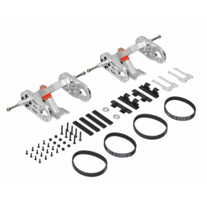 Exway - Sada ACE RKP Trist trucků pro 4WD (stříbrná)