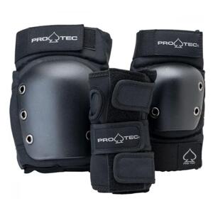 Pro-Tec - Street Adult 3-PK Pad Set Open - Black - Sada chráničů Velikost: XL