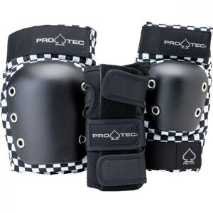 Pro-Tec - Street Adult 3-PK Pad Set Open - Checker - Sada chráničů Velikost: XL