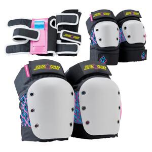Pro-Tec - Street 3-PK Pad Set Santa Cruz	- Black/White/Pink - Sada chráničů Velikost: XL