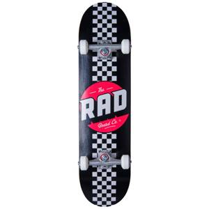 RAD Skateboards RAD - Logo Checker Stripe 8" Black/Red  - skateboard